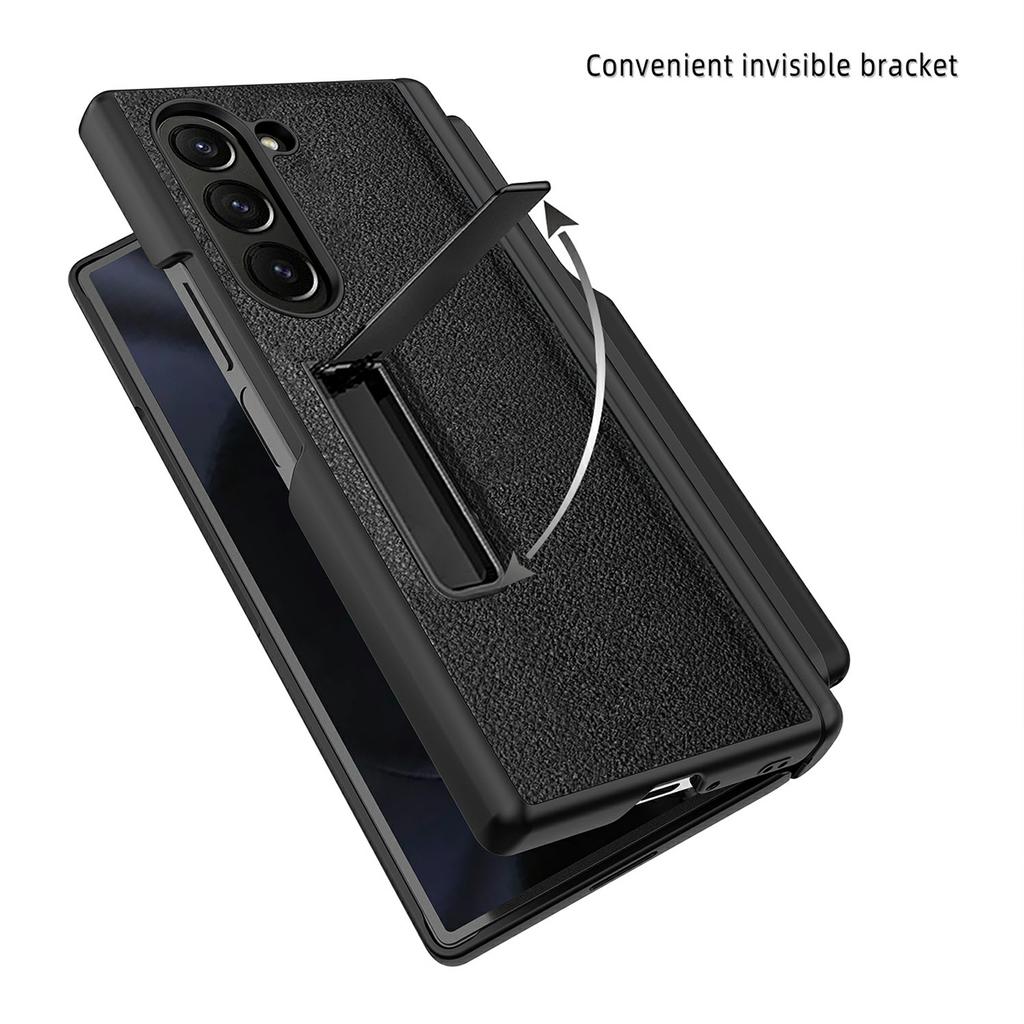For Samsung Galaxy Z Fold6 5G Case Kickstand PC+TPU Phone Cover with Pencil Slot