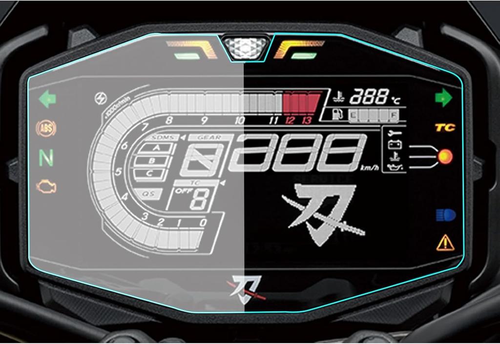 motokano Meter Film for GSX-S1000 (2021~) and KATANA (2019~) - Meter Protection Film, Set of 2