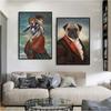 Lustige Tierporträts, Poster und Drucke, Leinwandgemälde an der Wand, Kunsthund, Ziege, Gentleman, Bild für Wohnzimmer, Heimdekoration, ohne Rahmen