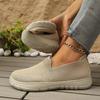 2025 Damen Atmungsaktive Leichte Slipper Freizeitschuhe - Weiche Sohle, Runde Zehenpartie, Frühling/Herbst Stil