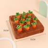 Giocattolo di peluche a forma di carota per cani, giocattoli interattivi per cani, giocattoli di peluche a forma di puzzle, 2 in 1, antiscivolo, giochi di alimentazione per masticatori aggressivi, animali domestici