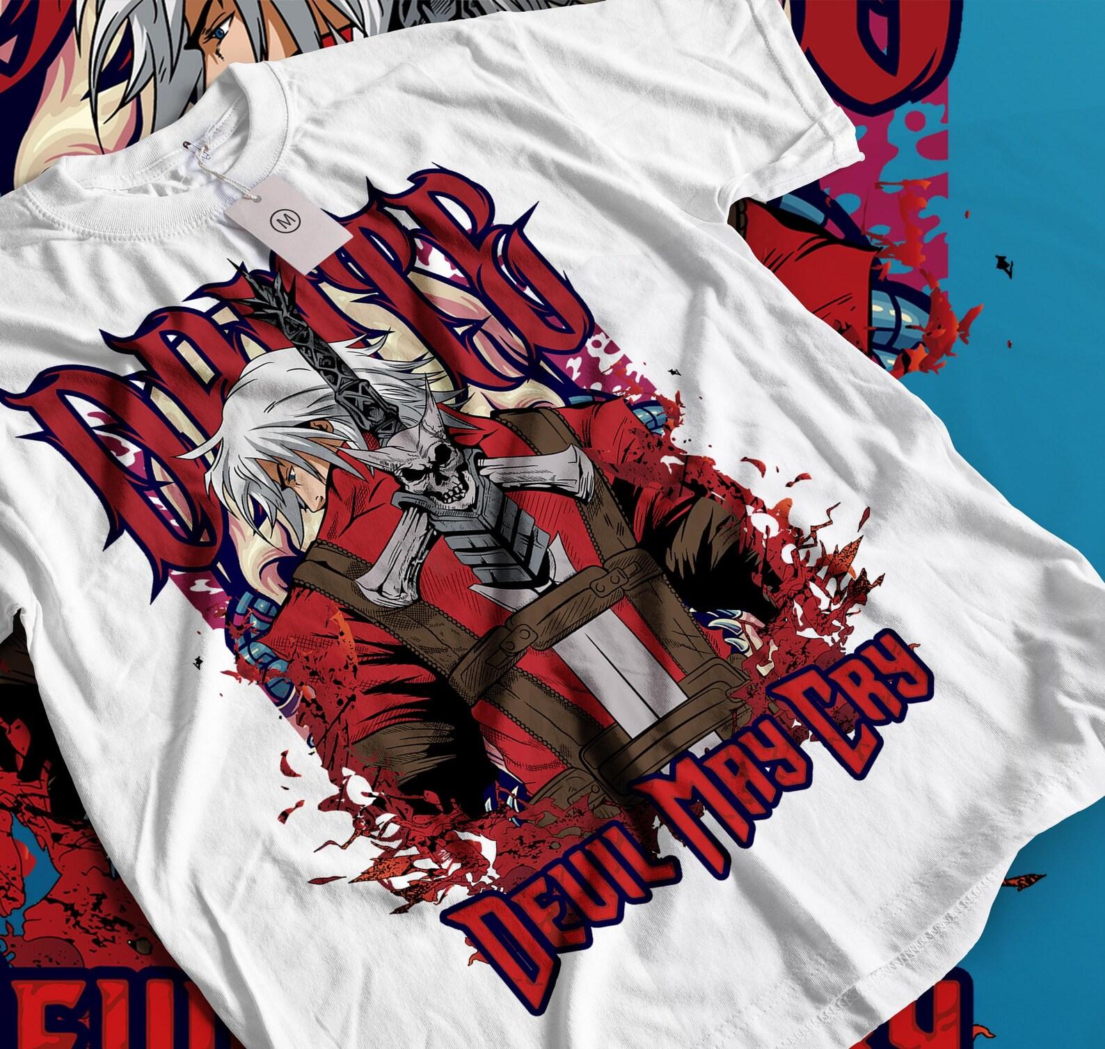 Dante Shooting DMC Premium Unisex T-Shirt, May Cry DMC3 Premium Unisex T-Shirt L