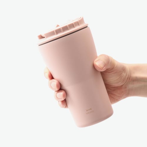 BRUNO 2-Way Straw Tumbler, Medium, 420ml, White, BHK322