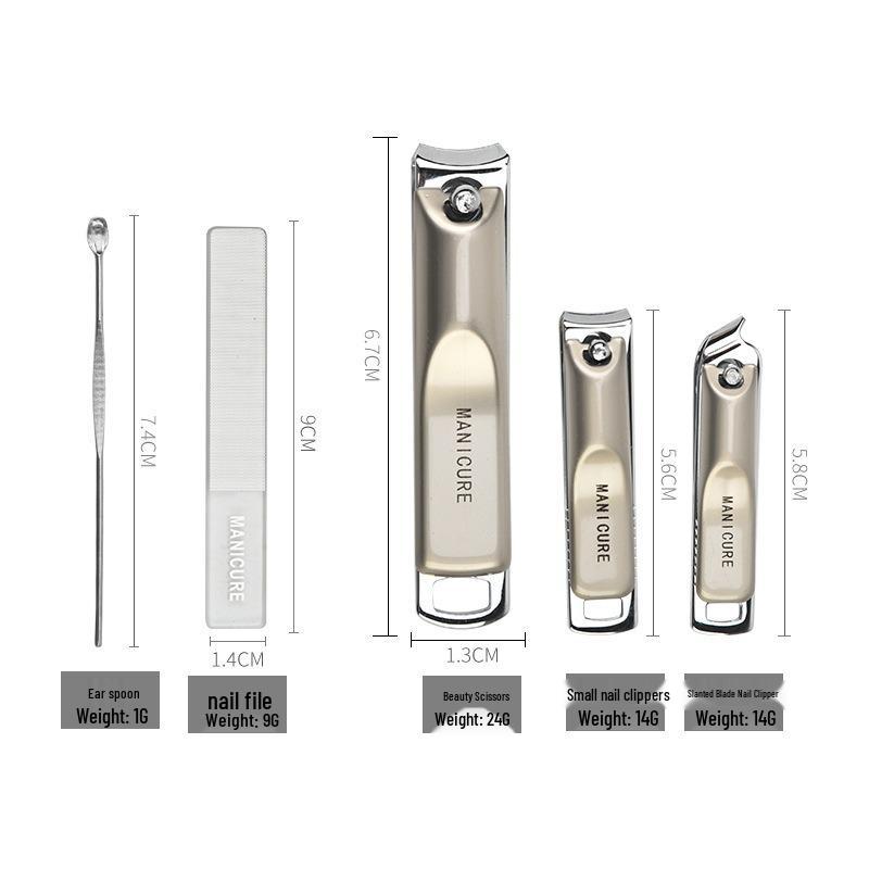 Premium Manicure Tool Set: Nail Clippers, Scissors, Pliers, and Files for Professional Grooming