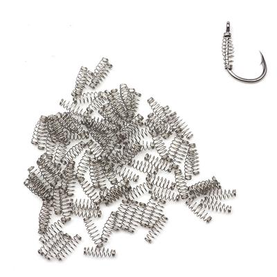 100pcs Steel Spring for DIY Fish Hook Silver Carp Fish Fishing Trackle Fishing Accessories