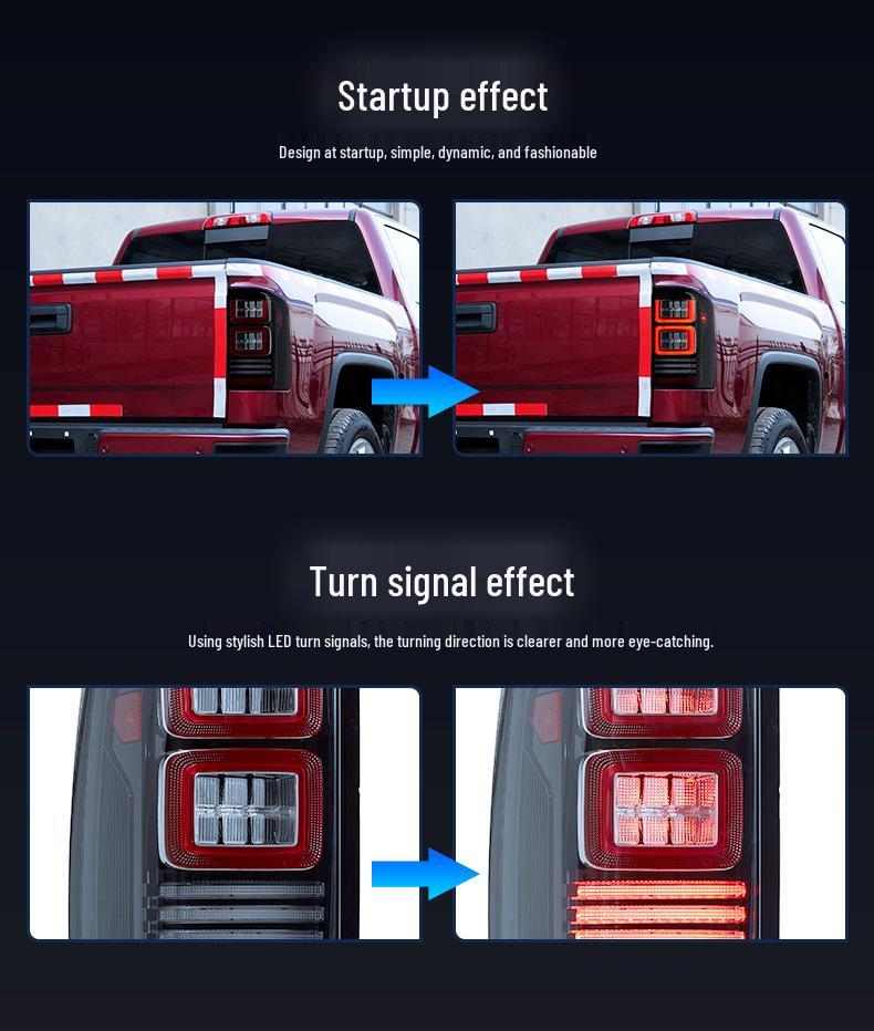 Tail & Signal Lights for 2014-2018 GMC Sierra - Welcome & Brake Functionality