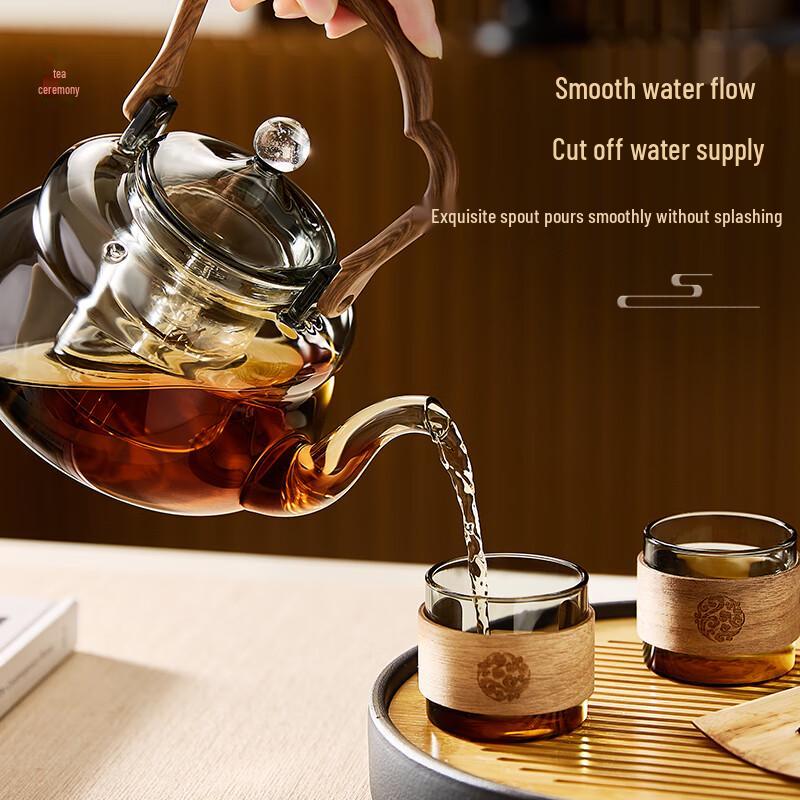 High Borosilicate Glass Steaming & Boiling Teapot