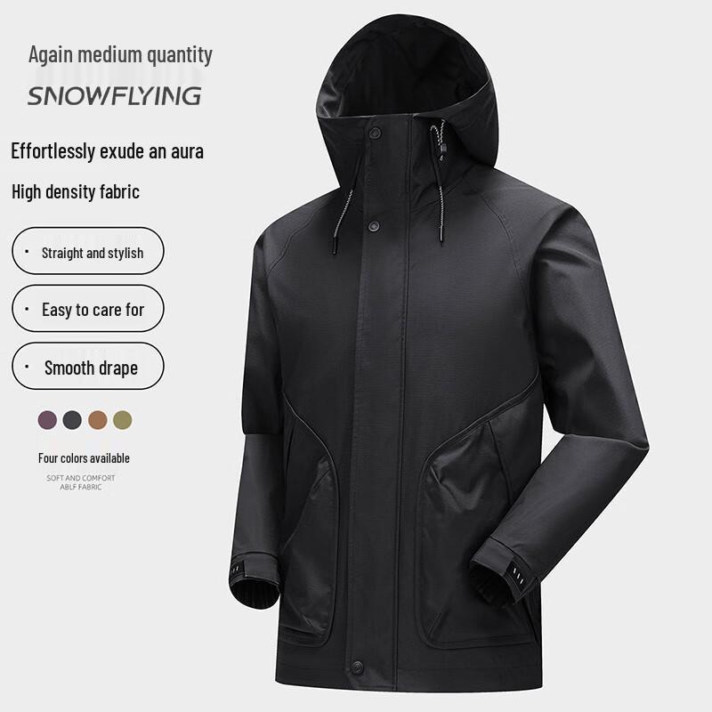

SNOWFLYING Men s 2025 Outdoor Hooded Jacket X405116041F 3XL