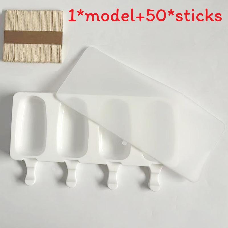 Creative Silicone Ice Pop Mold With Cover For Homemade Frozen Desserts