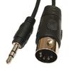 AKNPMHT MIDI DIN Cable for MIDI DIN Male To Male System Instrument Performance Signal Output 5-Pin Keyboards, 3.5mm 3-Pole (Synthesizer/Organ/Digital