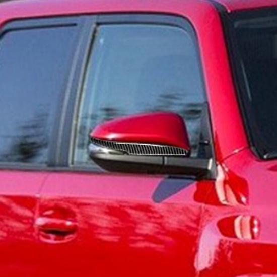 2x Bright Carbon Fiber Car Side Mirror Strip Sticker For Toyota 4Runner 2010-20