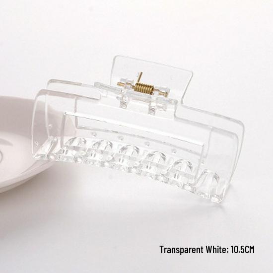

Корейская заколка-краб квадратная - Элегантная заколка-акула для простых, стильных причесок 10.5cm прозрачный