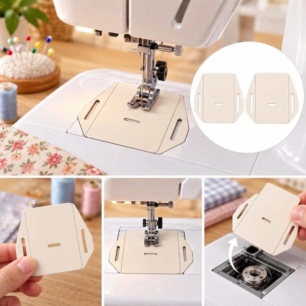 2pcs Home Sewing Sewing Machine Cover Plate Garment Repair Darning Cover Plate  For Sewing Machine