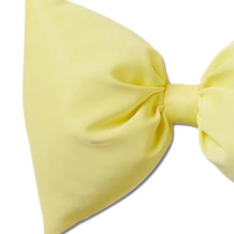 Crocs Puffy Bow Design Synthetic Fiber Shoes Women Footwear Yellow 10014216