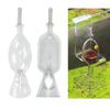 Glass Aquarium Feeder Transparent Fish Food Dispenser Easy Cleaning Device for Freshwater and Saltwater Tank Feeding