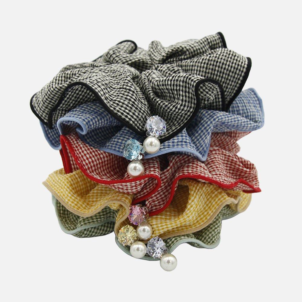 Jlauren Kitsch Color Check Scrunchie H01421
