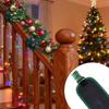 Banister Garland Ties 4piece Pine Needle Fasteners Garland Ties For Stairs For Plants Garden Greenery Outdoor Branches Front