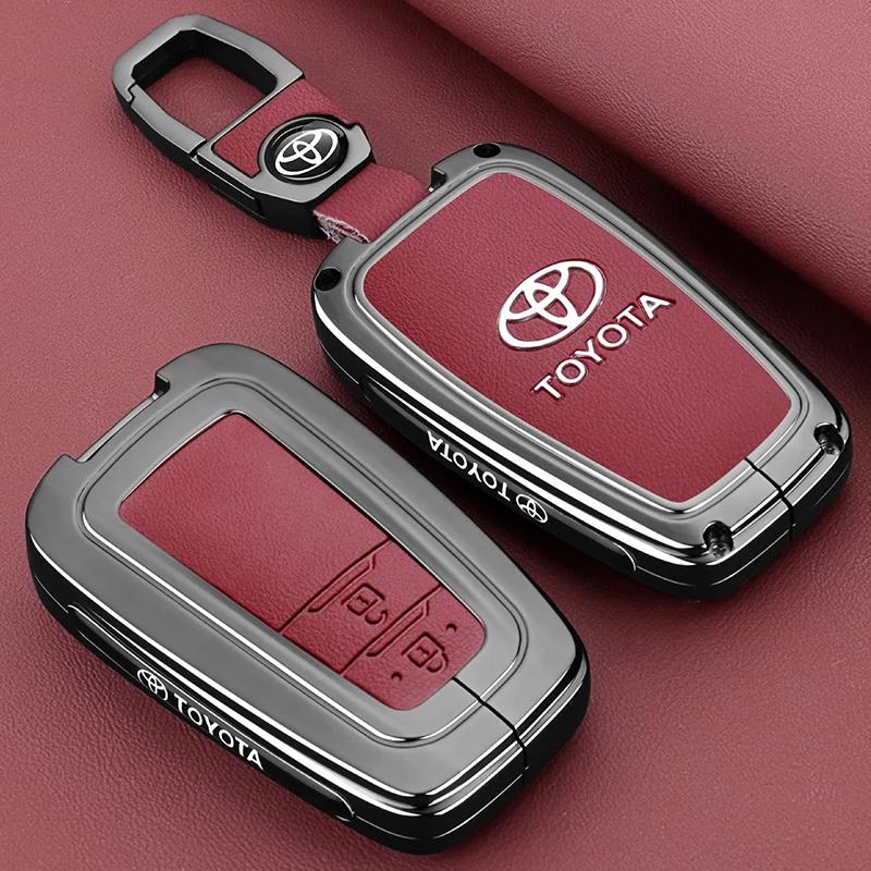svagd6 Zinc Alloy Car Remote Key Case Cover for Toyota CHR Prado Prius Camry Corolla RAV4 - Durable Replacement Key Shell Accessory