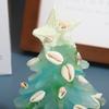 Resin Christmas Tree Ornament Ocean Theme DIY Stylish Christmas Tree Decoration for Window Tabletop