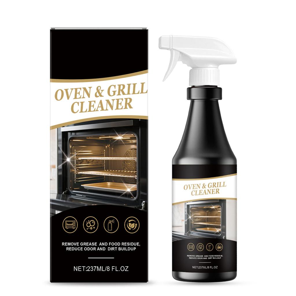 Powerful Oven Cleaner Spray Removes Stubborn Grease Burnt Residue Effortless Cleaning 237ml Plastic Bottle