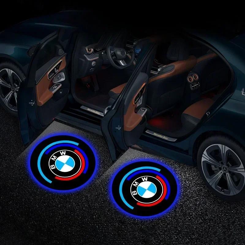 

E60 E93 2025 For BMW 2Pcs Led Car Door Welcome Lights BMW Logo Projector Lamp For BMW 1 2 3 4 5 7 Series X1 X3 X4 X5 X6 X7 F10 F