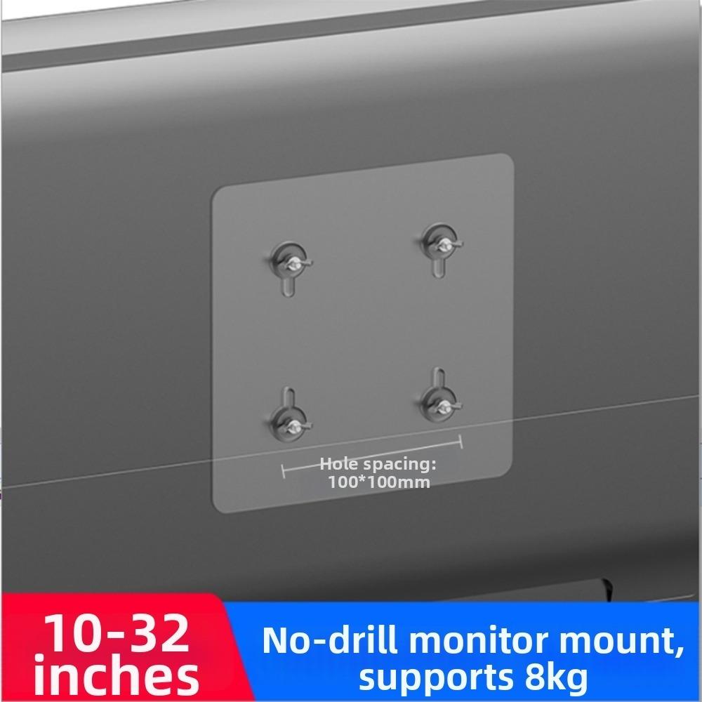 Self Adhesive VESA Mounting Adapter Kit No Drill Monitor Arm Adapter  Desktop Monitor 100*100 hole spacing