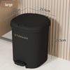 Large Capacity Foot-Operated Trash Can with Lid for Bathroom, Bedroom, Kitchen, and Living Room