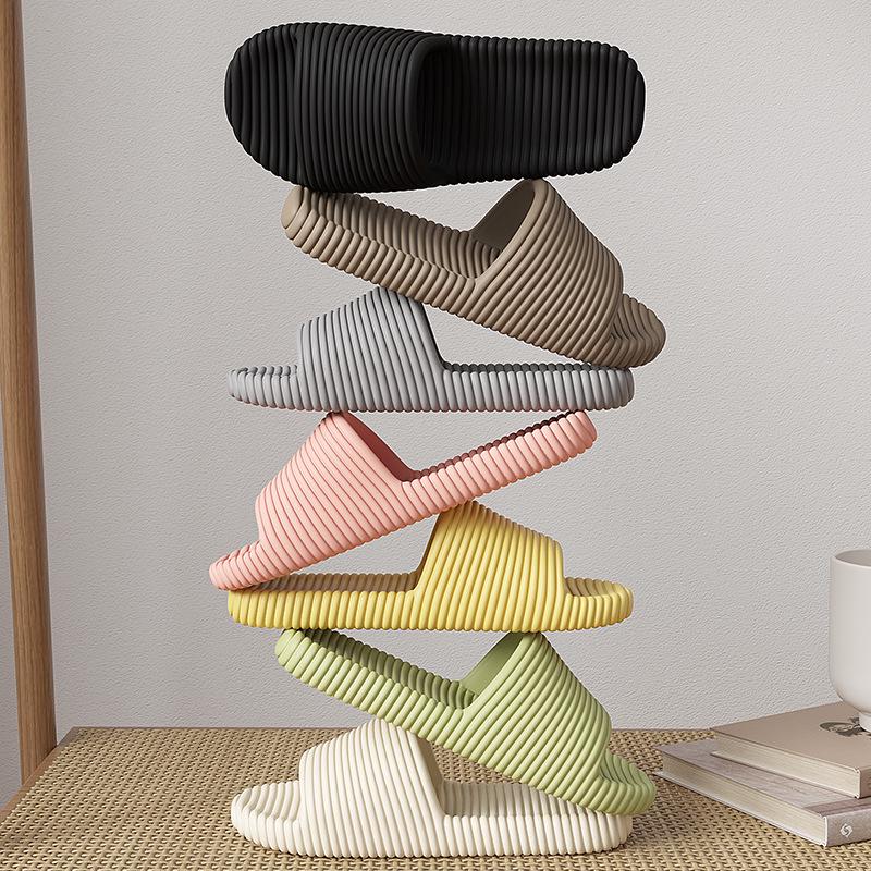 Sommerliche gestreifte rutschfeste EVA-Slipper für Damen und Herren