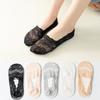 Breathable Fabric Invisible Socks Lace Design Non-Slip Socks Transparent Low Cut Socks  Summer Wear