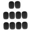 10 Pieces Small Lapel Tie Microphone Sponges Cover Shield 28 X 22 X 8mm