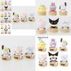 Adorable Sanrio Kuromi Bath Toy Model Figure Blind Box Collectible Set Pvc Material
