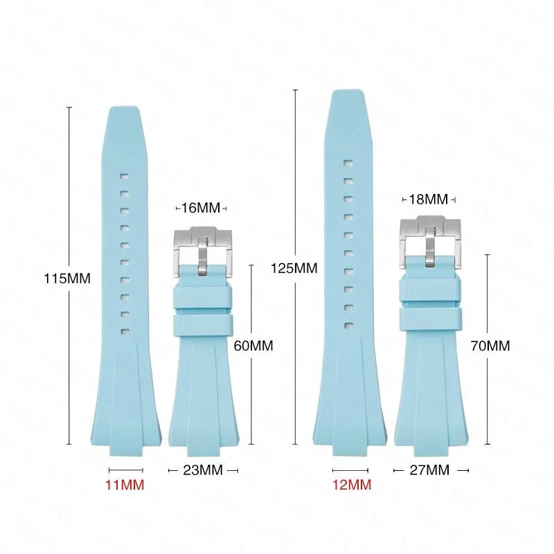 Silicone Strap for Tissot PRX 35MM/40MM Series Men Women Casual Fashion Replacement Rubber Strap + Quick Release Tools