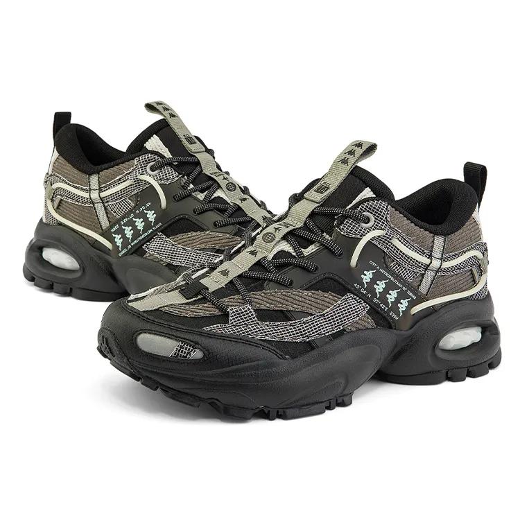 Kappa Textile , Synthetic Leather , TPU Coverage Low top Chunky Sneakers Unisex Black (Unisex) Chunky Sneakers K0CW5MM95 990