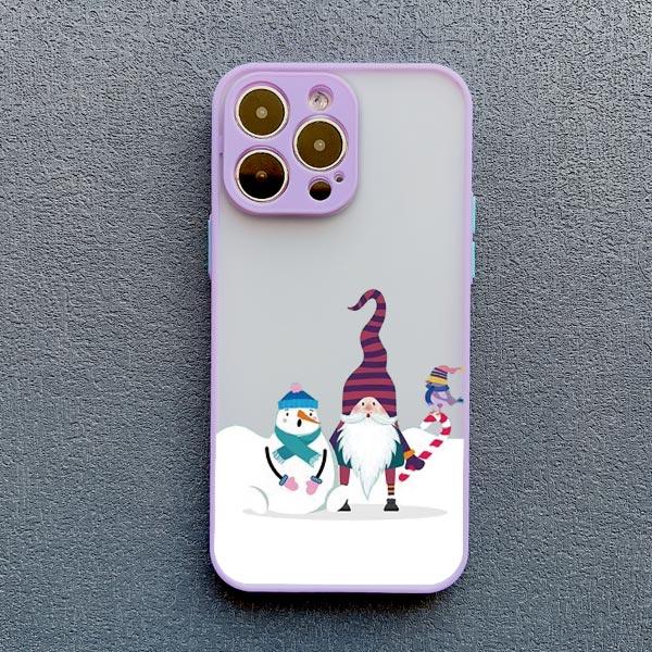 Cartoon Elk Santa Claus Tree Christmas Phone Case For iPhone 16 15 14 Plus Pro Max 13 11 12 Pro Max Mini X XR XS 7 8 Plus Cover