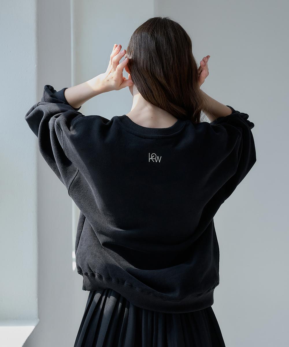 Свитшот Noing Kou с двойным начесом (черный) Black