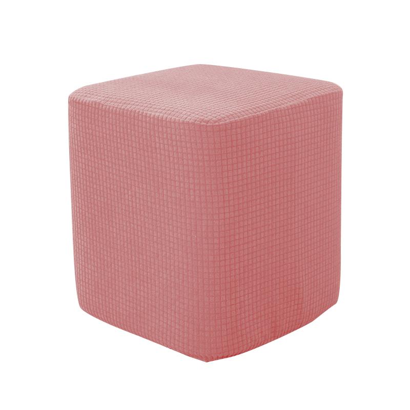 Square Ottoman Cover Stretch Ottoman Slipcover Furniture Protector Folding Storage Footrest Stool Soft Cover With Elastic Bottom