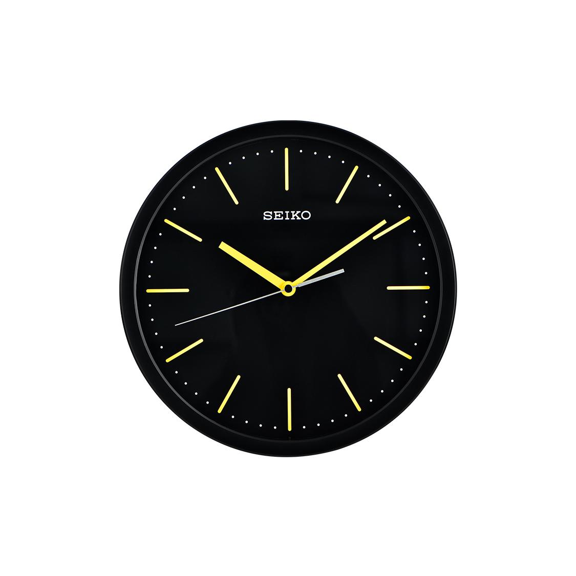 SEIKO Quartz Movement Plastic Wall Clock Unisex Black QXA476Y QXA476Y QXA476Y 31CM