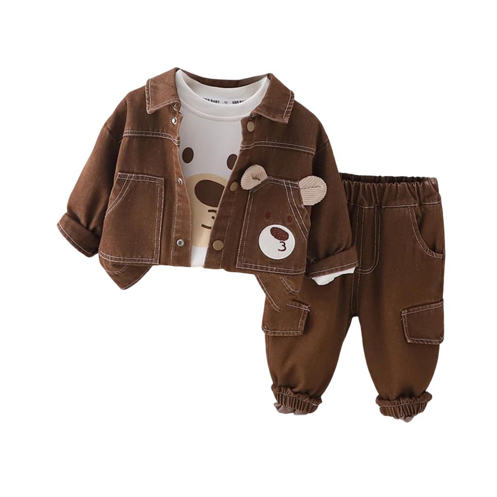 Kids Casual Long-Sleeve Set, Comfortable Daily Wear Outfits