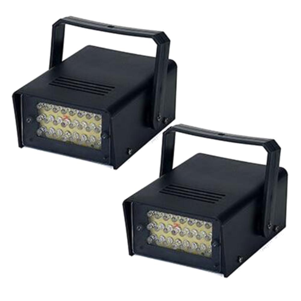 4-1PC Stage Flash Lighting Strobe Lights LED White Adjustable Speed DJ Disco Flash Stage Strobe Lights Remote Control Home Decor