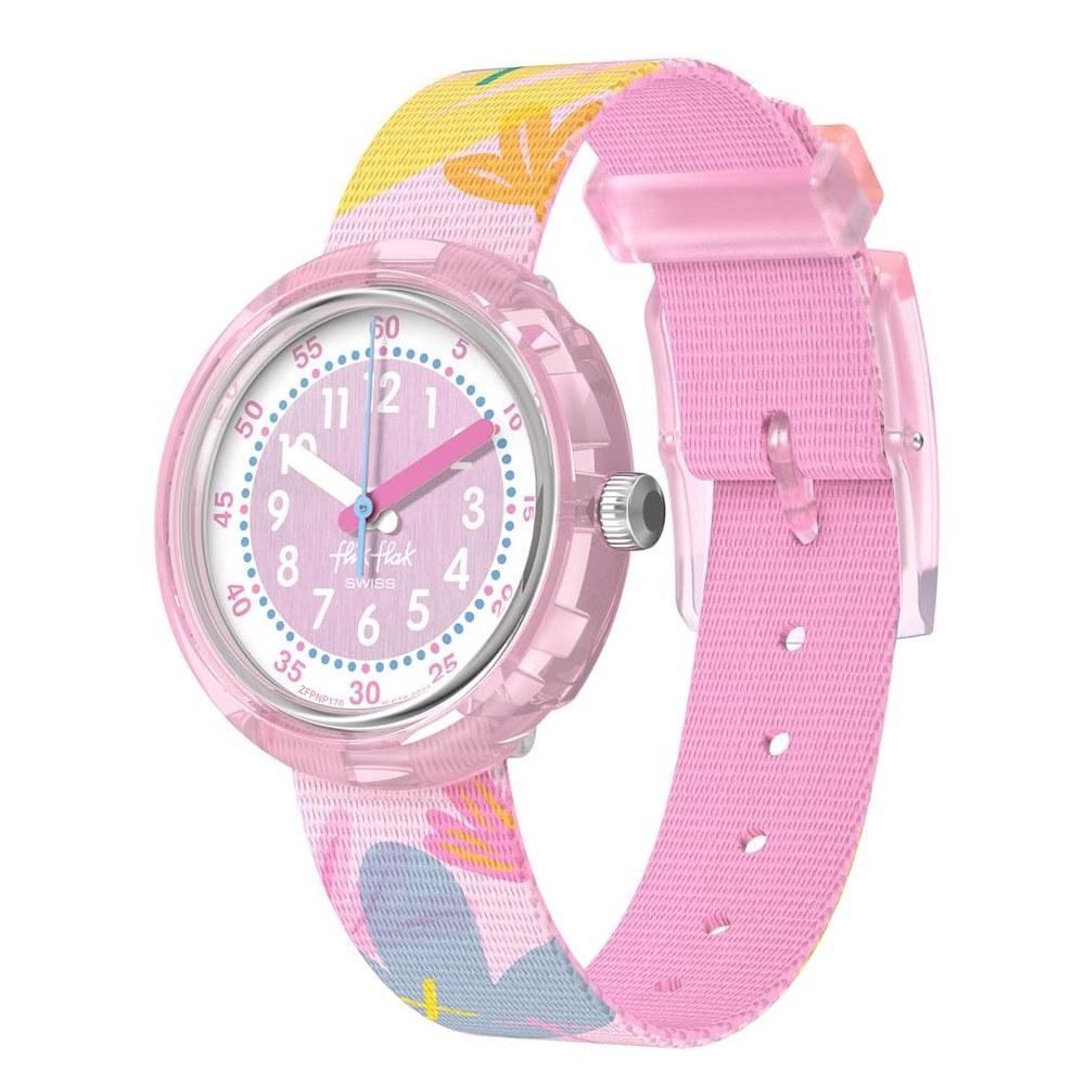 Photos - Wrist Watch Flick Flack Kids Pastel Paradise Wristwatch FPNP170 Girls Pink