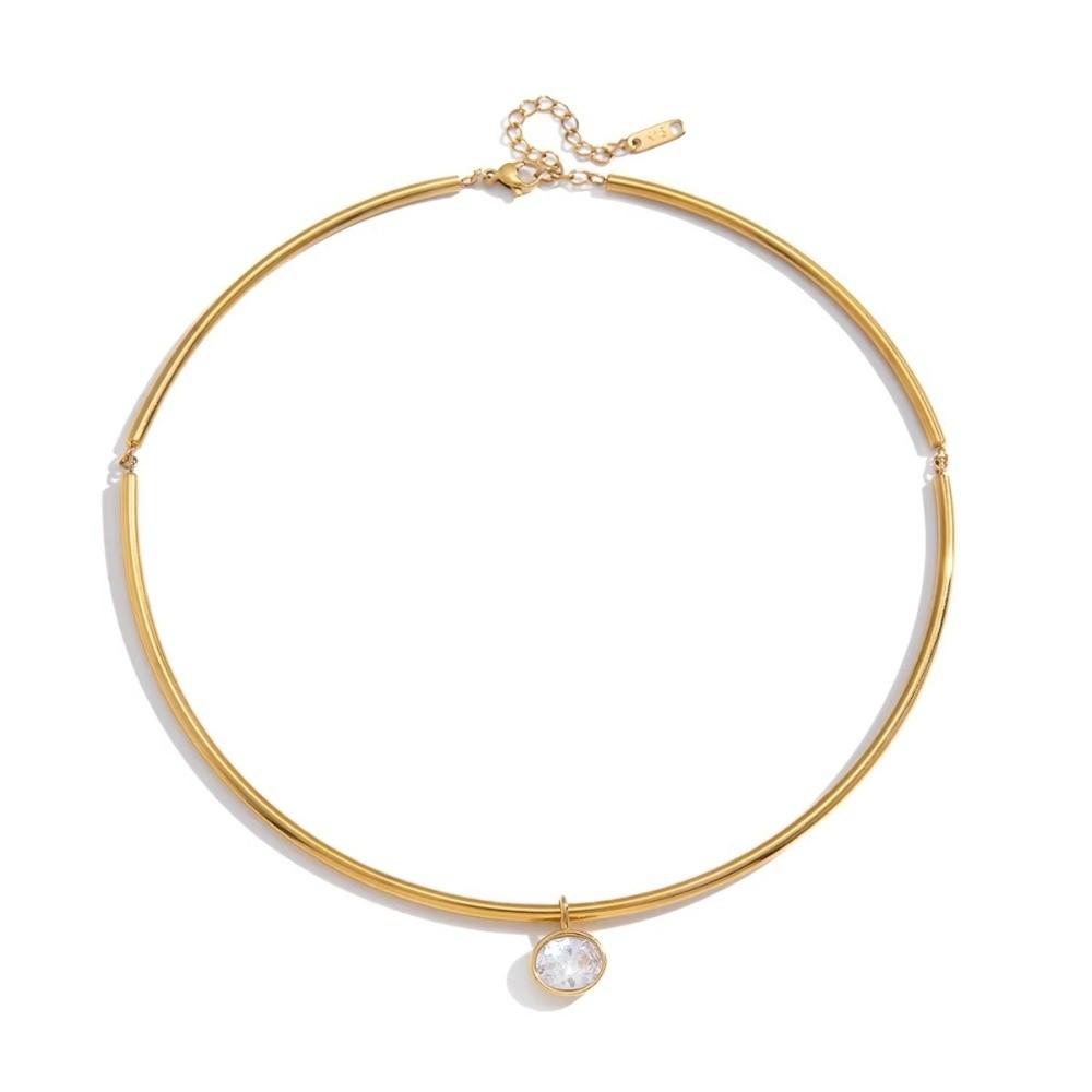 

Gold Plated Pendant Necklace Stainless Steel Neck Collar Retro Neck Chain Fashion Jewelry JDN0112242-1