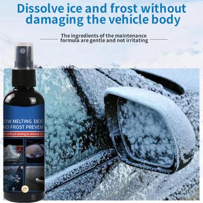 Windshield -Icer Spray For Car Fast Ice And Snows Remover Multi-Functional Powerful Defrosting And Snow Melt Agent Winter Car100ml