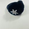 New Warm Ladies Hat Heavy Industry Shiny Pearl Cotton Winter Imitation Mink Baseball Cap Fashion Snowflake Hat