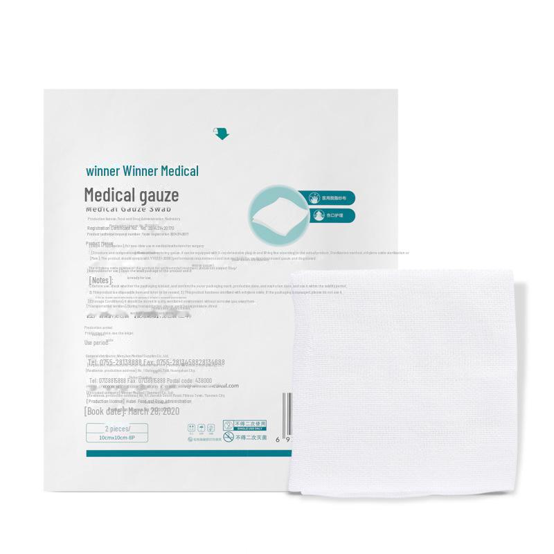 Winner Steady Sterile Disposable Medical Gauze Pieces - 5cm, 7.5cm, 10cm