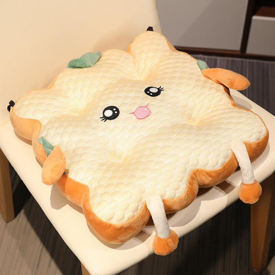 

Fresh Breeze Seat - Vibrant Toastie Cushion with Embroidered Smiles: Slip-Proof & Chair-Tied for Ultimate Summer Comfort