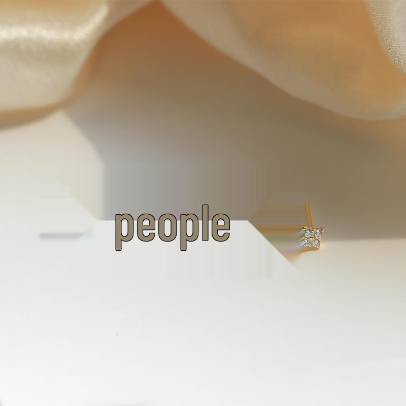 Elegant Korean-Japanese Orange Water Drop Zirconia Stud Earrings for Women (2025)