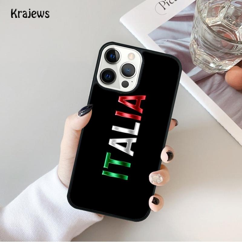 Italy Flag Phone Case For iPhone 17 Air 16 15 14 Ma Plus 11 12 13 Pro Ma Phone Cover coque iPhone 13