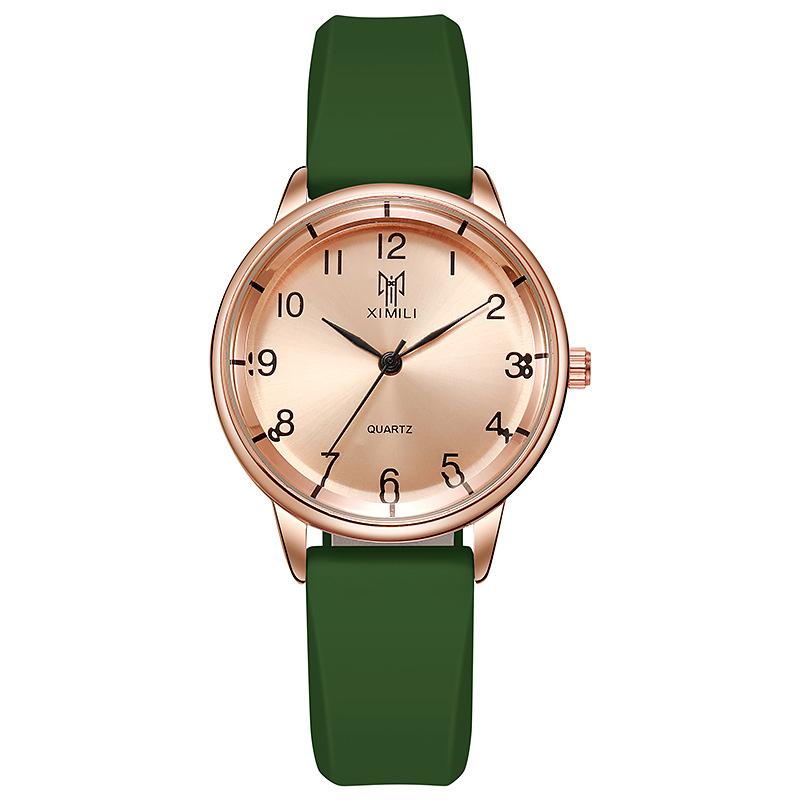 Luxury Rose Gold Simple Digital Women Quartz Watch Fashion  Silicone Sport Wristwatch Women's Dress Clock Gift Montre Femme