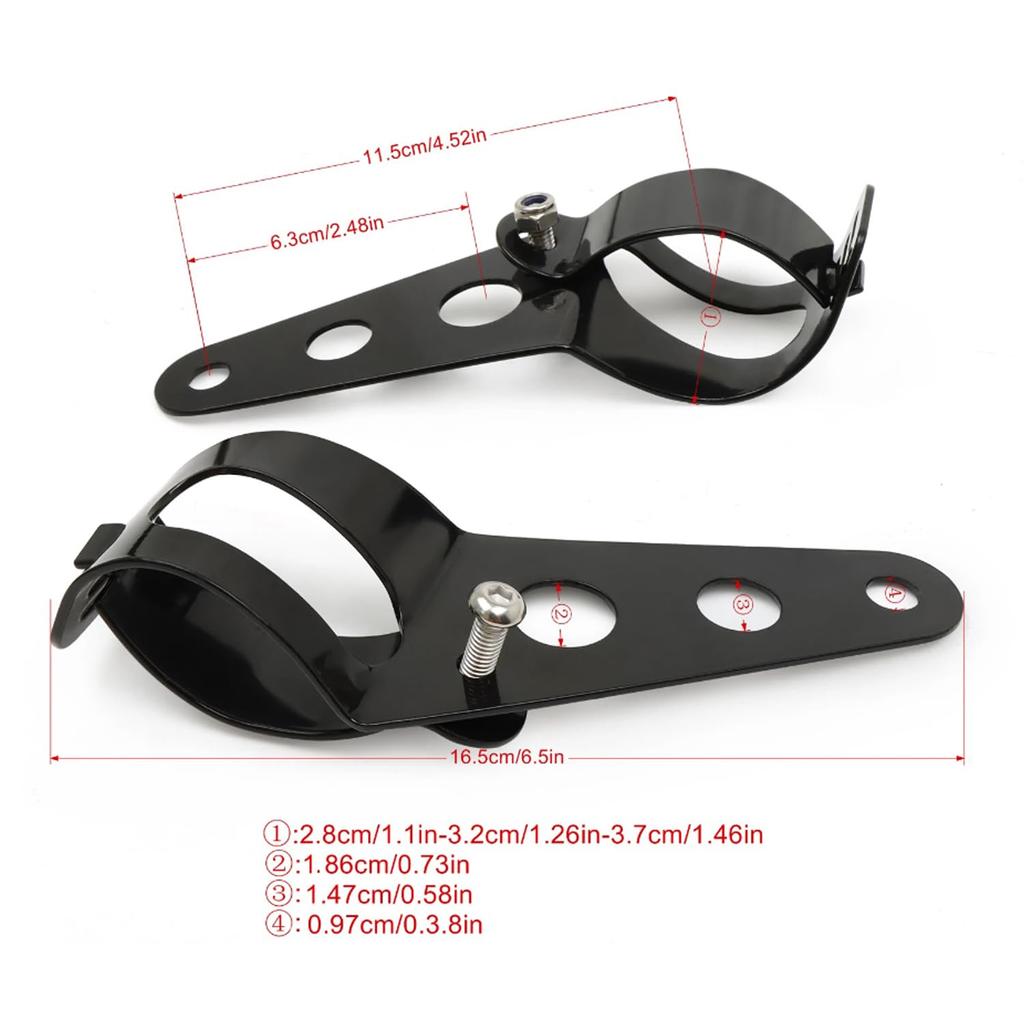 SZYUMO Universal Motorcycle Headlight Mount Bracket Fork Ear Chopper Headlamp Holder Clamp Adjustable Motor Fork Mount 27-36mm