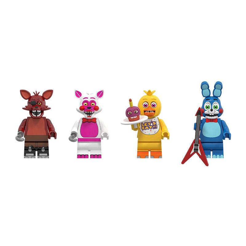 18Cm Bear Rabbit Game Ornament Cartoon  Freddy  Bonnie  Plush Keychains  Party Favors New Year Fans Gift